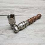 'METAL & WOOD' Vintage Smoking Pipe