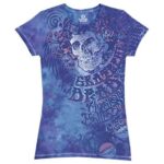 Liquid Blue 'Baby Blue' Grateful Dead Tie-Dye Juniors T-Shirt