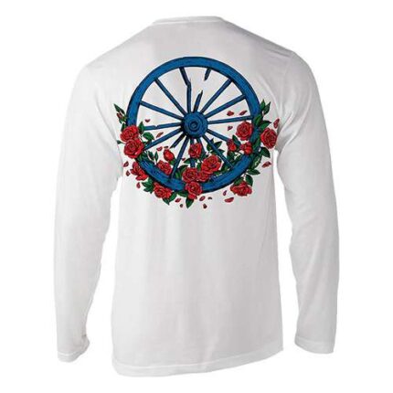 Liquid Blue 'Bertha Wheel & Roses' Grateful Dead Long-Sleeve T-Shirt