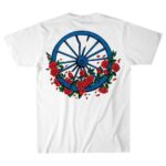 Liquid Blue 'Bertha Wheel & Roses' Grateful Dead Ring Spun T-Shirt