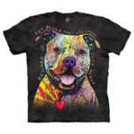 The Mountain 'BEWARE OF PITBULLS' Tie-Dye T-Shirt