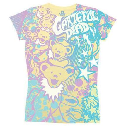 Liquid Blue 'Bubble Gum Bears' Grateful Dead Juniors T-Shirt