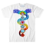 Liquid Blue 'Chakra' Light Fantasy Ring Spun T-Shirt