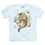 The Mountain 'CHERRY KITTEN' Tie-Dye T-Shirt