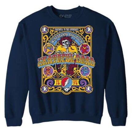 Liquid Blue 'Closing Of Winterland Fleece' Grateful Dead Sweatshirt