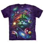 The Mountain 'COSMIC CAT' Tie-Dye T-Shirt