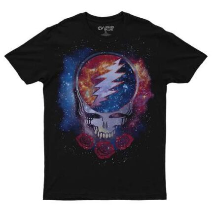 Liquid Blue 'Cosmic Stealie' Grateful Dead Ring Spun T-Shirt