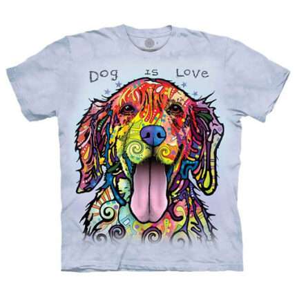 The Mountain 'DOG IS LOVE' Tie-Dye T-Shirt