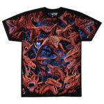 Liquid Blue 'Dragon Storm' Dark Fantasy T-Shirt