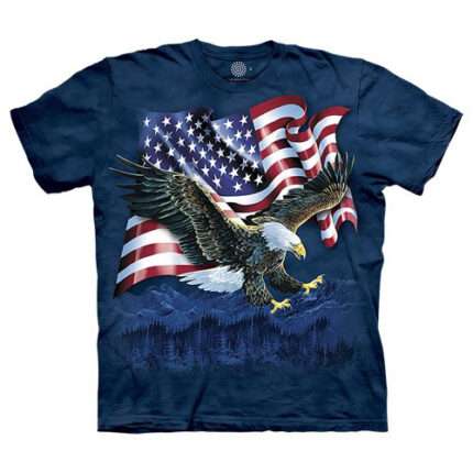 The Mountain 'EAGLE TALON FLAG' Tie-Dye T-Shirt