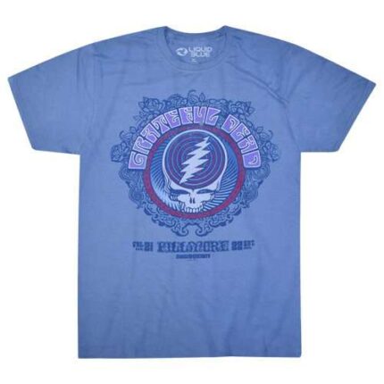 Liquid Blue 'Fillmore Blue' Grateful Dead Ring Spun T-Shirt