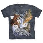 The Mountain 'Find 11 Owls' Animals, Birds, Bugs Farm Tie-Dye T-Shirt