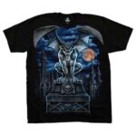 Liquid Blue 'Gargoyle Moon' Dark Fantasy T-Shirt