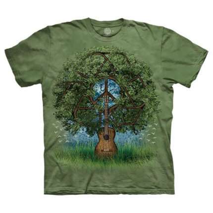 The Mountain 'GUITAR TREE' Tie-Dye T-Shirt