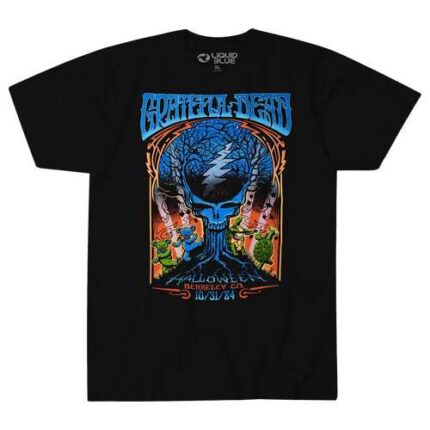 Liquid Blue 'Halloween Dead' Grateful Dead Ring Spun T-Shirt