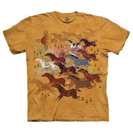 The Mountain 'HORSES & SUN' Tie-Dye T-Shirt