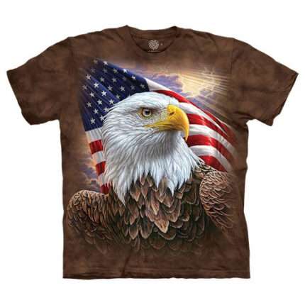 The Mountain 'INDEDENDENCE EAGLE' Tie-Dye T-Shirt
