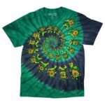 Liquid Blue 'Irish Spiral Bears' Grateful Dead Tie-Dye T-Shirt