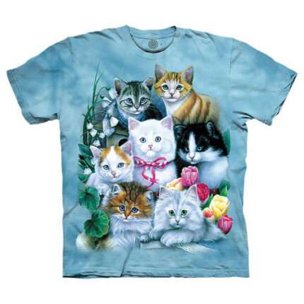 The Mountain 'KITTENS' Tie-Dye T-Shirt