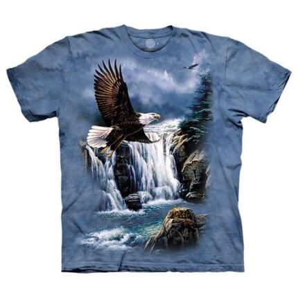 The Mountain 'Majestic Flight' Animals, Birds, Bugs Farm Tie-Dye T-Shirt