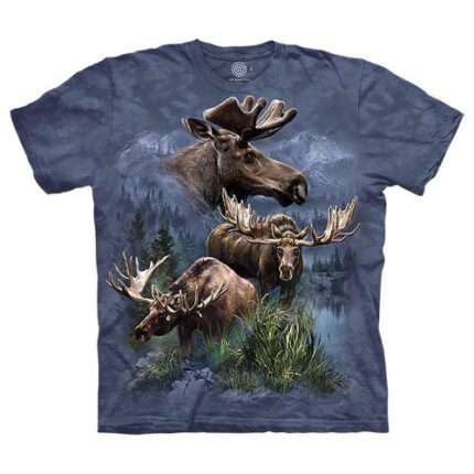 The Mountain 'Moose Collage' Tie-Dye T-Shirt