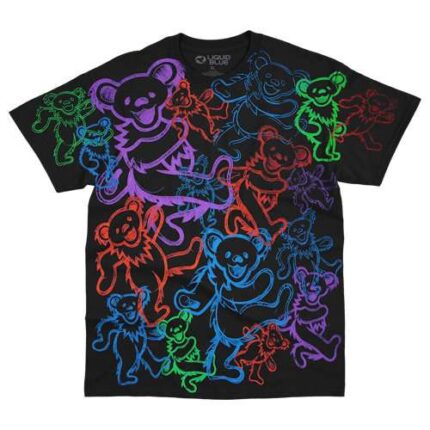 Liquid Blue 'Rainbow Bears' Grateful Dead T-Shirt