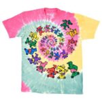 Liquid Blue 'Rasta Spiral Bears' Grateful Dead Tie-Dye T-Shirt