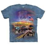 The Mountain 'ROUTE 66' Tie-Dye T-Shirt