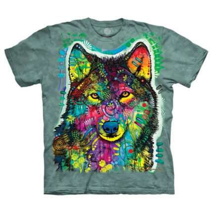 The Mountain 'RUSSO GENTLE WOLF' Tie-Dye T-Shirt