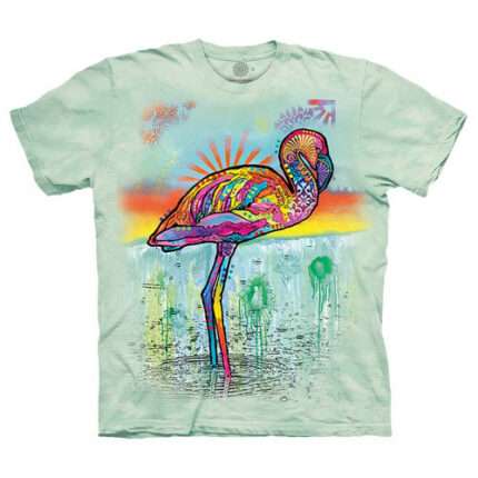 The Mountain 'RUSSO PINK FLAMINGO' Tie-Dye T-Shirt