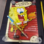 SPONGEBOB POSTER Krabby Patties 2002 NOS SEALED