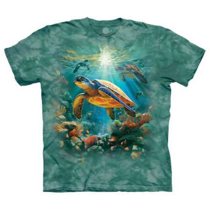 The Mountain 'Sea Turtle Journey' Tie-Dye T-Shirt