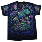 Liquid Blue 'Shroom Galaxy' Light Fantasy T-Shirt