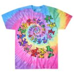 Liquid Blue 'Spiral Bears' Grateful Dead Tie-Dye T-Shirt