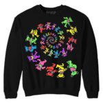 Liquid Blue 'Spiral Bears Blacklight Fleece' Grateful Dead Sweatshirt
