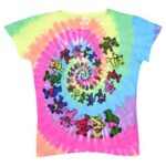 Liquid Blue 'Spiral Bears' Grateful Dead Tie-Dye Juniors T-Shirt