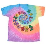 Liquid Blue 'Spiral Bears Youth' Grateful Dead Tie-Dye T-Shirt