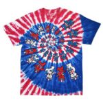 Liquid Blue 'Spiral Patriotic Bears' Grateful Dead Tie-Dye T-Shirt