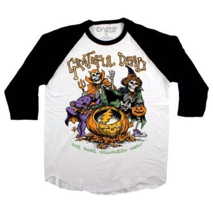 Liquid Blue 'Steal Your Pumpkin' Grateful Dead Raglan Jersey