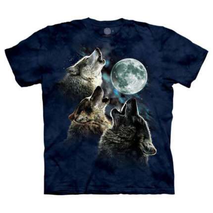 The Mountain 'THREE WOLF MOON IN BLUE' Tie-Dye T-Shirt