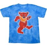 Liquid Blue 'Tie-Dye Red Bear' Grateful Dead Tie-Dye T-Shirt
