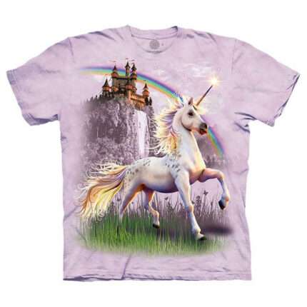 The Mountain 'UNICORN CASTLE' Tie-Dye T-Shirt