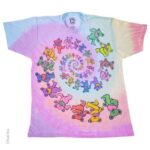 Liquid Blue 'Vintage Spiral Bears' Grateful Dead Tie-Dye T-Shirt