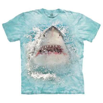 The Mountain 'WICKED AWESOME SHARK' Tie-Dye T-Shirt