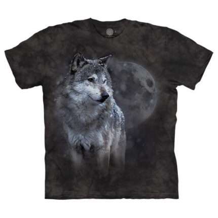 The Mountain 'WINTERS EVE WOLF' Tie-Dye T-Shirt