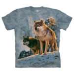 The Mountain 'WOLF COUPLE SUNSET' Tie-Dye T-Shirt