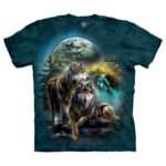 The Mountain 'WOLF LOOKOUT' Tie-Dye T-Shirt