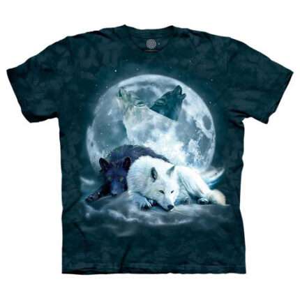 The Mountain 'YIN YANG WOLF MATES' Tie-Dye T-Shirt