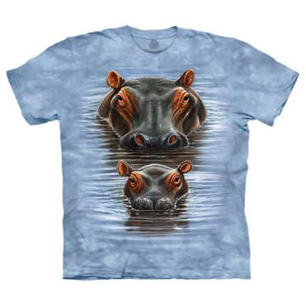 The Mountain '2 HIPPOS' Tie-Dye T-Shirt