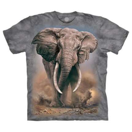 The Mountain 'AFRICAN ELEPHANT' Tie-Dye T-Shirt